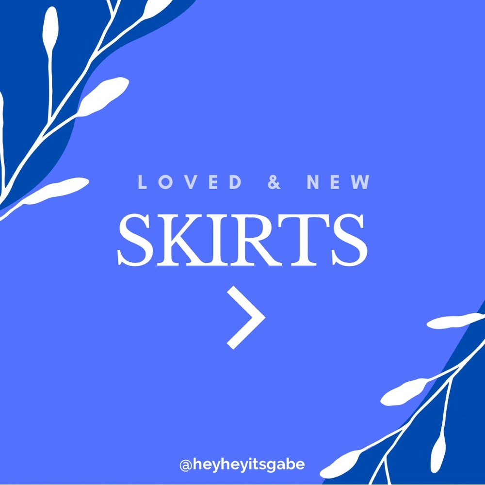 Women’s skirts, boho y2k eclectic 2000s